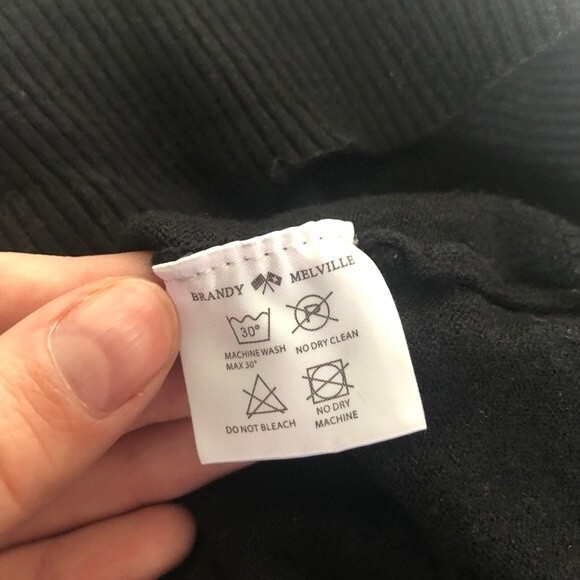 Brandy Melville Black Turtleneck Sweater One Size - Picture 11 of 14